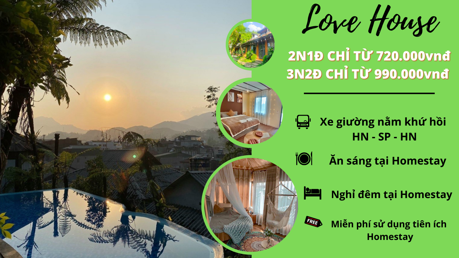 Combo Sapa: Love House Homestay