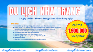 NHA TRANG – MIỀN CÁT TRẮNG 2 NGÀY 1 ĐÊM